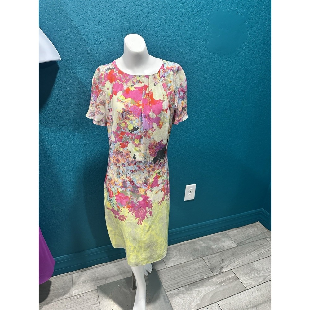 Erdem Mercy Multicolor Floral Silk Dress 2